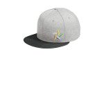 NE408 New Era Shadow Heather Striped Flat Bill Snapback Cap