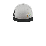 NE408 New Era Shadow Heather Striped Flat Bill Snapback Cap