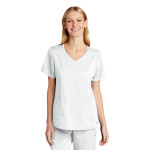 WW4268 WonderWink Womens Premiere Flex Mock Wrap Top