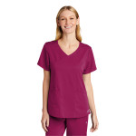 WW4268 WonderWink Womens Premiere Flex Mock Wrap Top