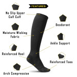 LONE STAR COMPRESSION SOCKS 20-30 MMHG FOR MEN & WOMEN - ATHLETIC FIT