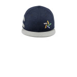 NE408 New Era Shadow Heather Striped Flat Bill Snapback Cap