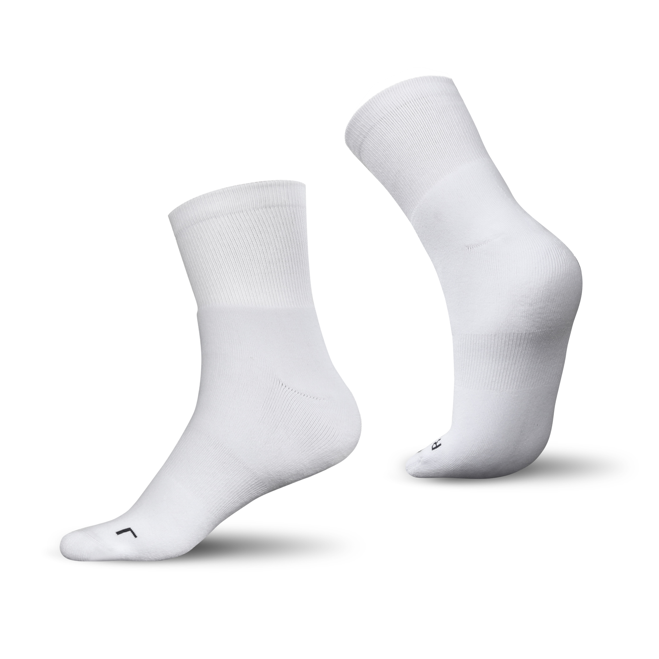 LONE STAR ULTRA-THICKNESS QUARTER SOCKS FOR MEN & WOMEN (WHITE/NAVY)