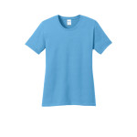 LPC54 Port & Company Ladies Core Cotton Tee Edition Blue Green