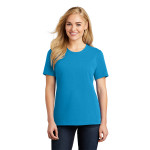 LPC54 Port & Company Ladies Core Cotton Tee Edition Blue Green