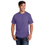 PC54 Port & Company Core Cotton Tee Edition Navy and Purple